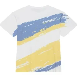 Mitchell & Ness T-Shirts & Tops-Paintbrush Sublimated Ss Tee Golden State Warriors