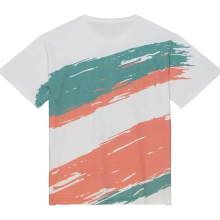 Mitchell & Ness T-Shirts & Tops-Paintbrush Sublimated S/S Tee University Of Miami
