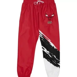 Mitchell & Ness Pants-Paintbrush Warmup Pant Chicago Bulls
