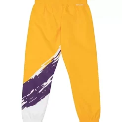 Mitchell & Ness Pants-Paintbrush Warmup Pant Los Angeles Lakers