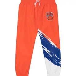 Mitchell & Ness Pants-Paintbrush Warmup Pant New York Knicks