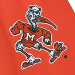 Mitchell & Ness Pants-Paintbrush Warmup Pant University Of Miami