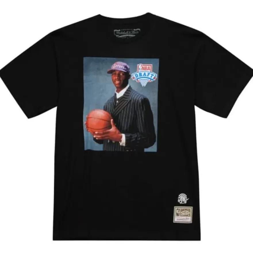 Mitchell & Ness T-Shirts & Tops-Photo Real Draft Day Tee Toronto Raptors Tracy Mcgrady