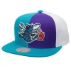 Mitchell & Ness Snapback-Pinwheel Snapback Hwc Charlotte Hornets