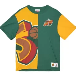 Mitchell & Ness T-Shirts & Tops-Play By Play 2.0 S/S Tee Seattle Supersonics