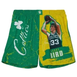 Mitchell & Ness Shorts-Player Burst Mesh Shorts Boston Celtics Larry Bird