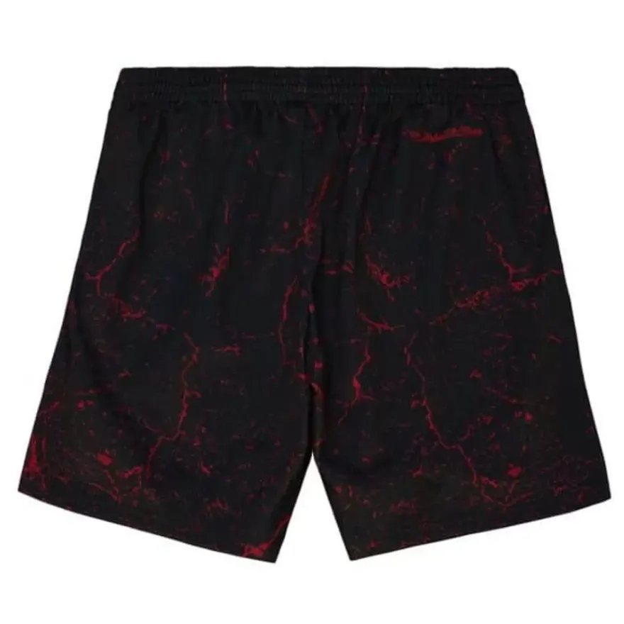 Mitchell & Ness Shorts-Player Burst Mesh Shorts Chicago Bulls Dennis Rodman