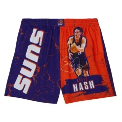 Mitchell & Ness Shorts-Player Burst Mesh Shorts Phoenix Suns Steve Nash