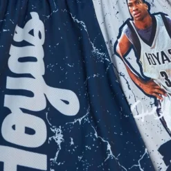 Mitchell & Ness Shorts-Player Burst Mesh Shorts Georgetown University Allen Iverson