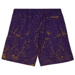 Mitchell & Ness Shorts-Player Burst Mesh Shorts Los Angeles Lakers Shaquille O'Neal