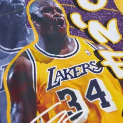 Mitchell & Ness Jackets & Outerwear-Player Burst Warm Up Jacket Los Angeles Lakers Shaquille O'Neal