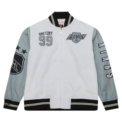 Mitchell & Ness Jackets & Outerwear-Player Burst Warm Up Jacket Los Angeles Kings Wayne Gretzky