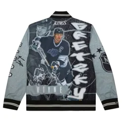 Mitchell & Ness Jackets & Outerwear-Player Burst Warm Up Jacket Los Angeles Kings Wayne Gretzky
