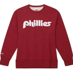 Mitchell & Ness Hoodies & Sweatshirts-Playoff Win 2.0 Crew Philadelphia Phillies