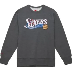 Mitchell & Ness Hoodies & Sweatshirts-Playoff Win 2.0 Crew Philadelphia 76Ers