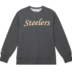 Mitchell & Ness Hoodies & Sweatshirts-Playoff Win 2.0 Crew Pittsburgh Steelers