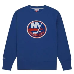 Mitchell & Ness Hoodies & Sweatshirts-Playoff Win 2.0 Crew Vintage New York Islanders