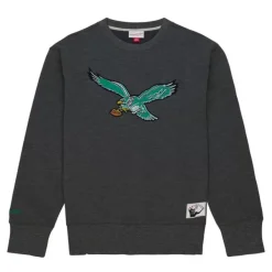 Mitchell & Ness Hoodies & Sweatshirts-Playoff Win 2.0 Crew Vintage Philadelphia Eagles