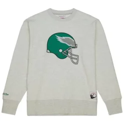 Mitchell & Ness Hoodies & Sweatshirts-Playoff Win 2.0 Crew Vintage Philadelphia Eagles