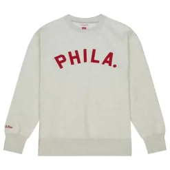 Mitchell & Ness Hoodies & Sweatshirts-Playoff Win 2.0 Crew Vintage Philadelphia Phillies