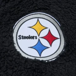 Mitchell & Ness Hoodies & Sweatshirts-Polar Fleece 1/4 Zip Pullover Hoodie Pittsburgh Steelers