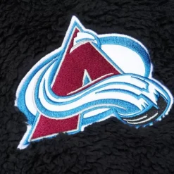 Mitchell & Ness Hoodies & Sweatshirts-Polar Fleece 1/4 Zip Pullover Hoodie Current Logo Colorado Avalanche