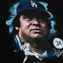 Mitchell & Ness T-Shirts & Tops-Portrait Tee Los Angeles Dodgers Fernando Valenzuela