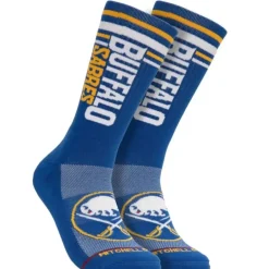 Mitchell & Ness Accessories-Power Play Crew Socks Buffalo Sabres