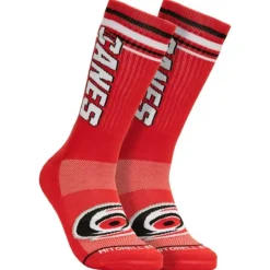 Mitchell & Ness Accessories-Power Play Crew Socks Carolina Hurricanes