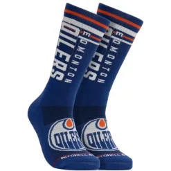 Mitchell & Ness Accessories-Power Play Crew Socks Edmonton Oilers