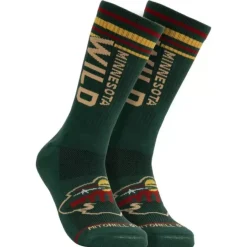 Mitchell & Ness Accessories-Power Play Crew Socks Minnesota Wild