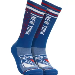 Mitchell & Ness Accessories-Power Play Crew Socks New York Rangers