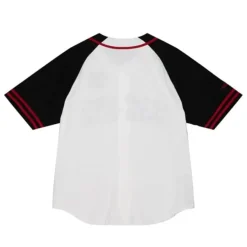 Mitchell & Ness T-Shirts & Tops-Practice Day Button Front Jersey Chicago Blackhawks