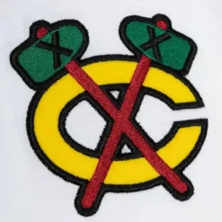 Mitchell & Ness T-Shirts & Tops-Practice Day Button Front Jersey Chicago Blackhawks