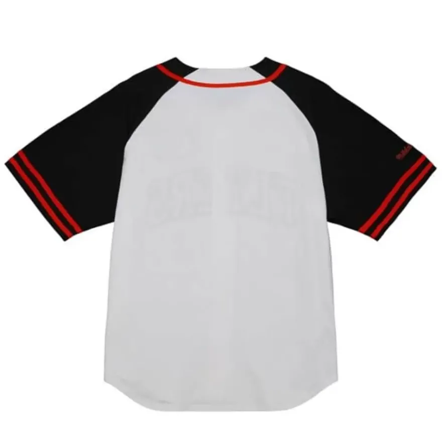 Mitchell & Ness T-Shirts & Tops-Practice Day Button Front Jersey Philadelphia Flyers