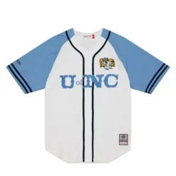 Mitchell & Ness T-Shirts & Tops-Practice Day Button Front Jersey University Of North Carolina