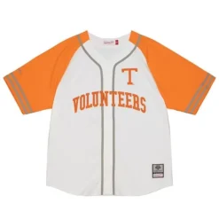 Mitchell & Ness T-Shirts & Tops-Practice Day Button Front Jersey University Of Tennessee