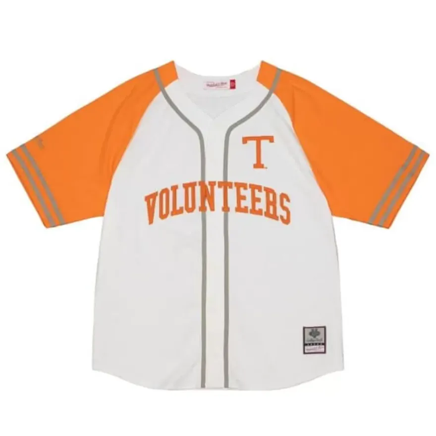 Mitchell & Ness T-Shirts & Tops-Practice Day Button Front Jersey University Of Tennessee