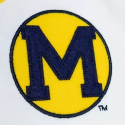 Mitchell & Ness T-Shirts & Tops-Practice Day Button Front Jersey University Of Michigan