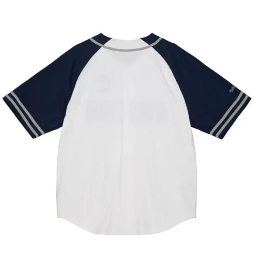 Mitchell & Ness T-Shirts & Tops-Practice Day Button Front Jersey Georgetown University