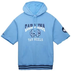 Mitchell & Ness Hoodies & Sweatshirts-Pre-Game Ss Fleece Hoodie University Of North Carolina