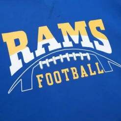 Mitchell & Ness Hoodies & Sweatshirts-Pre-Grame Ss Fleece Hoodie Los Angeles Rams
