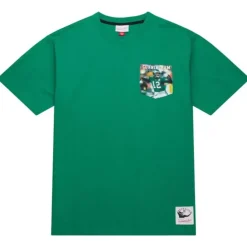 Mitchell & Ness T-Shirts & Tops-Premium Pocket Photo Tee Philadelphia Eagles Randall Cunningham