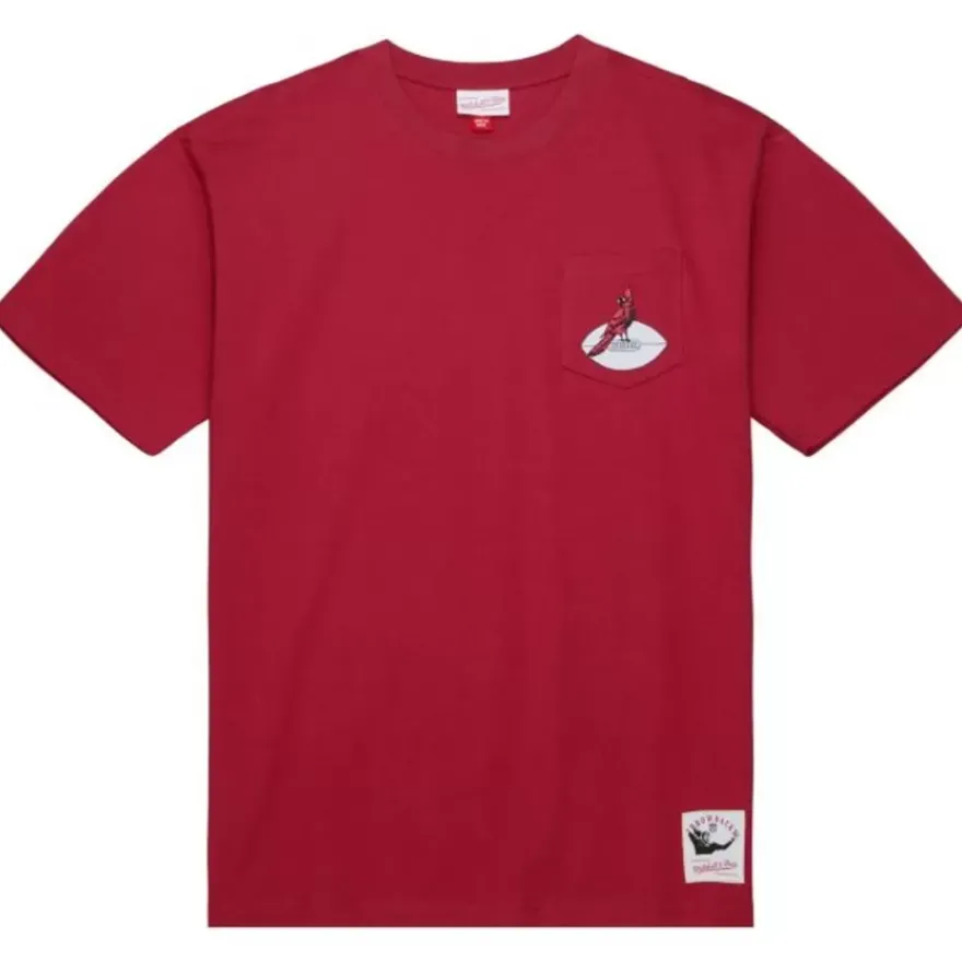 Mitchell & Ness T-Shirts & Tops-Premium Pocket Tee Arizona Cardinals