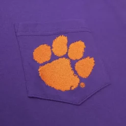 Mitchell & Ness T-Shirts & Tops-Premium Pocket Tee Clemson University