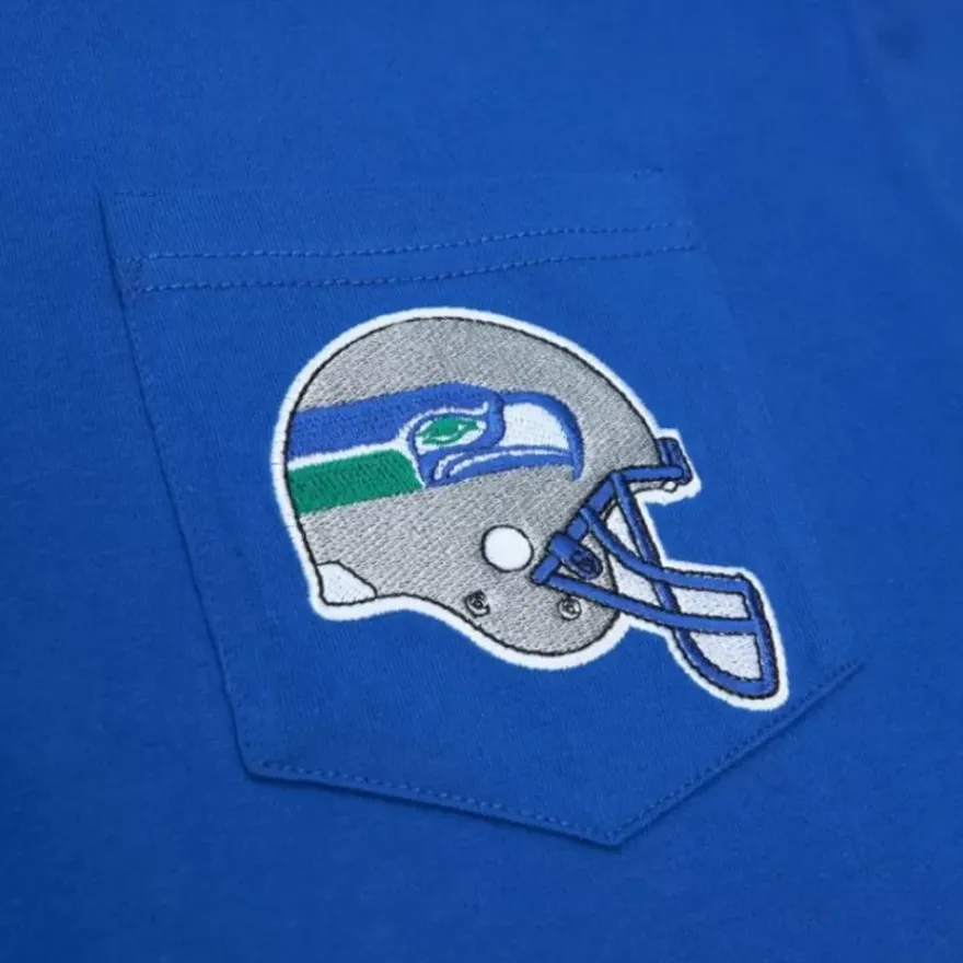 Mitchell & Ness T-Shirts & Tops-Premium Pocket Tee Seattle Seahawks