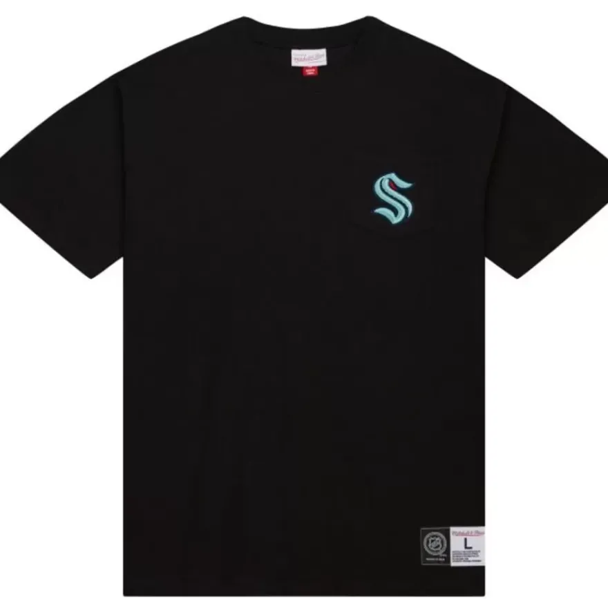 Mitchell & Ness T-Shirts & Tops-Premium Pocket Tee Seattle Kraken
