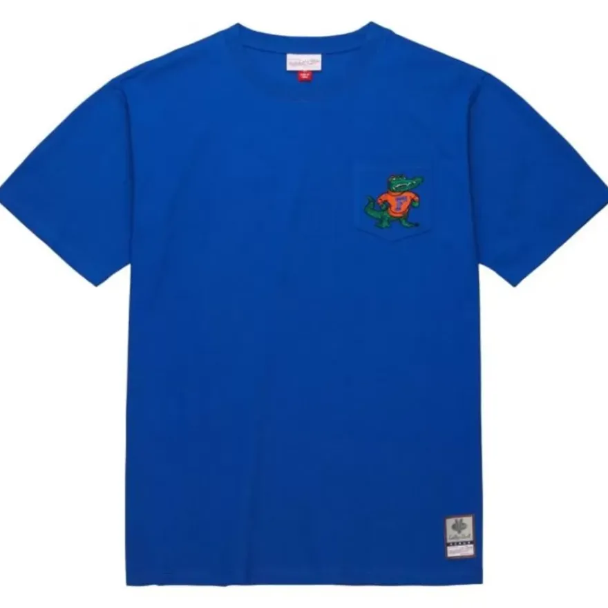 Mitchell & Ness T-Shirts & Tops-Premium Pocket Tee University Of Florida