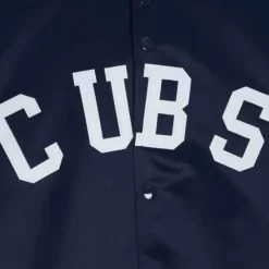 Mitchell & Ness Jackets & Outerwear-Primetime Lightweight Satin Jacket Chicago Cubs