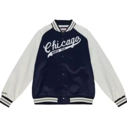 Mitchell & Ness Jackets & Outerwear-Primetime Lightweight Satin Jacket Chicago White Sox